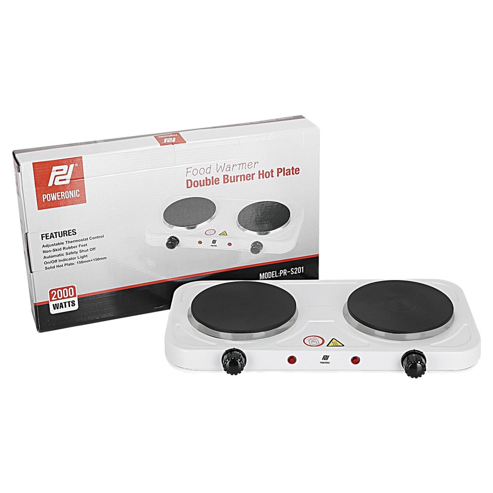 Poweronic PR- F201 Double Burner Hot Plate, 220 - 240 V