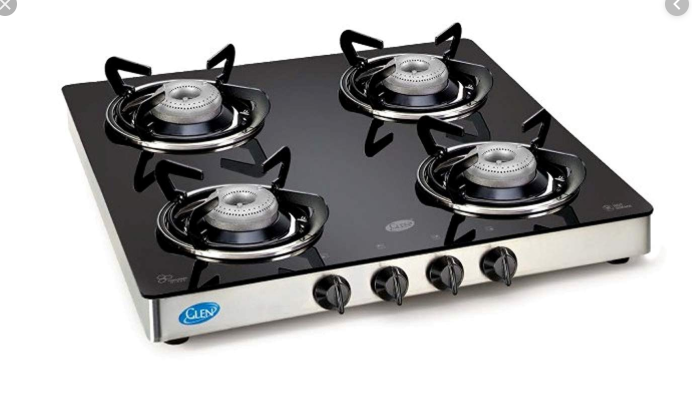 Black toughen glass GL 1046 GT, Size: 4 burner
