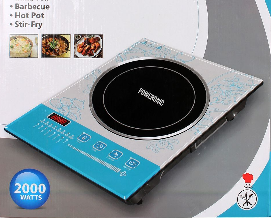 2000 Watt Induction Cooktop With Push Button
