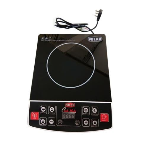2000 Watt Black Induction Cooktop with Soft Touch Push Button