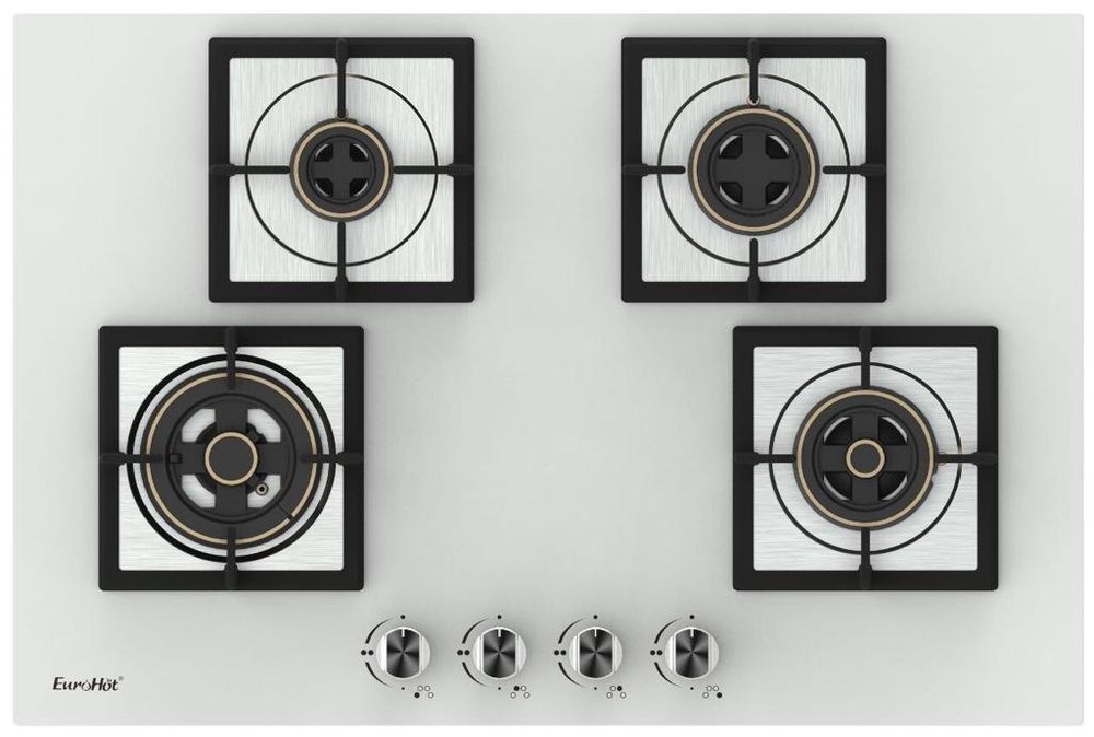 Built In Kitchen Hob, Brass