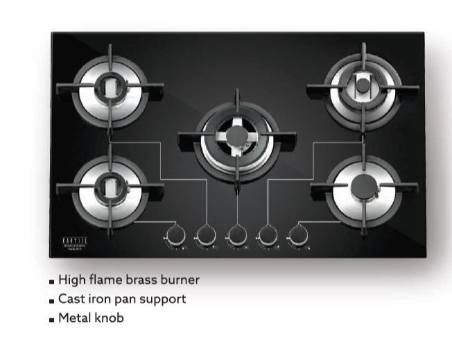 Carysil Hob, Total Gas Rating: 3 - 4 And 5, Knob Type: Metal Knob