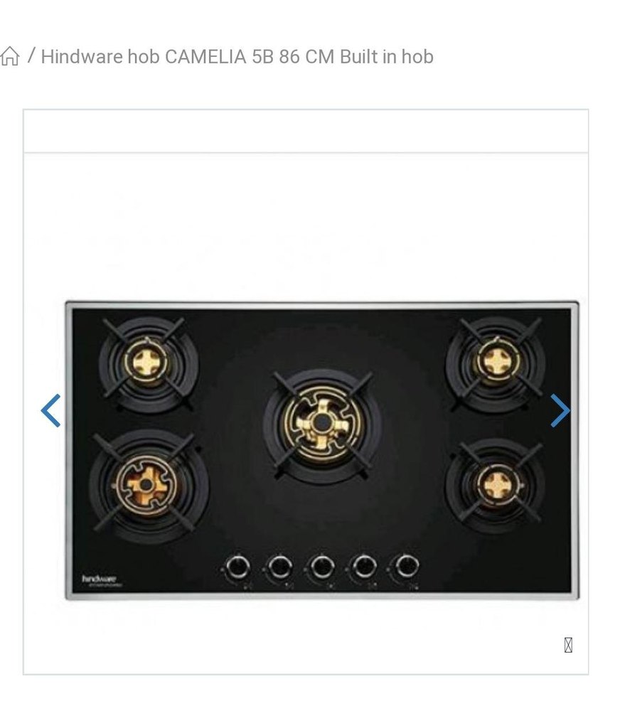 Camelia 5B 86cm built-in hob, Stainless Steel