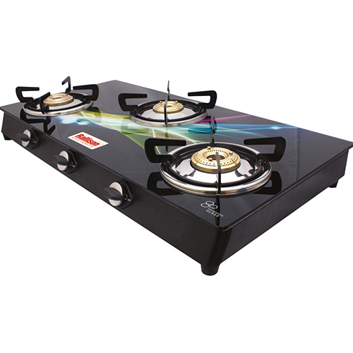 Rallison Lpg Trio 3 Burner Cooktop, For Kitchen