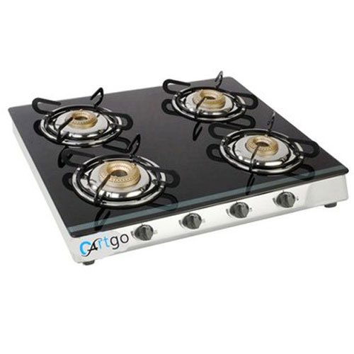 Black Cartgo Kitchen Gas Cooktop