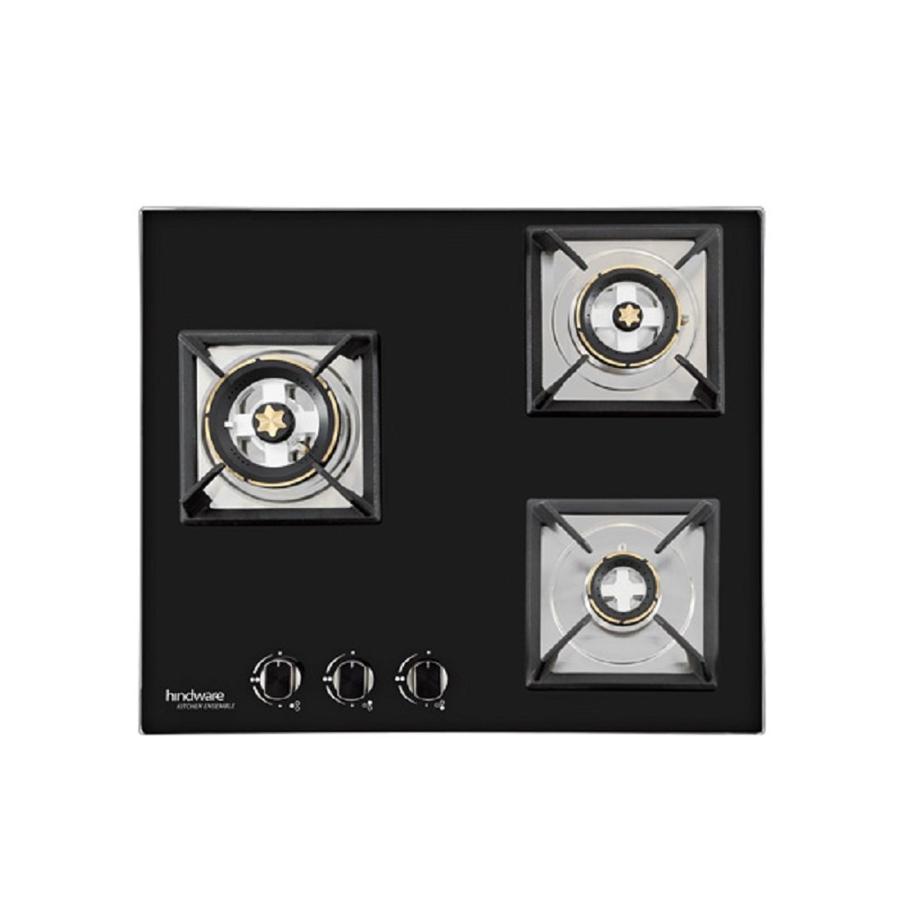 Hindware 600mm Gloria Plus Cooktop, 3, Size: 600x520x130 mm