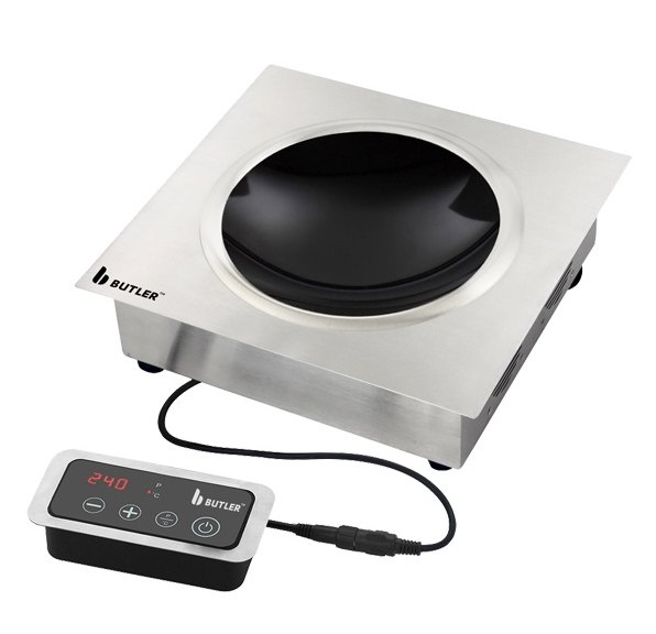 3.5 KW Black Drop In Induction Wok, Model Name/Number: DIW-3.5