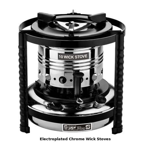 Electroplated Chrome Wick Stoves