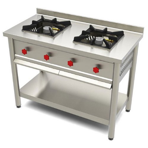 LPG Two Burner Bulk Cooking Range, For Commercial