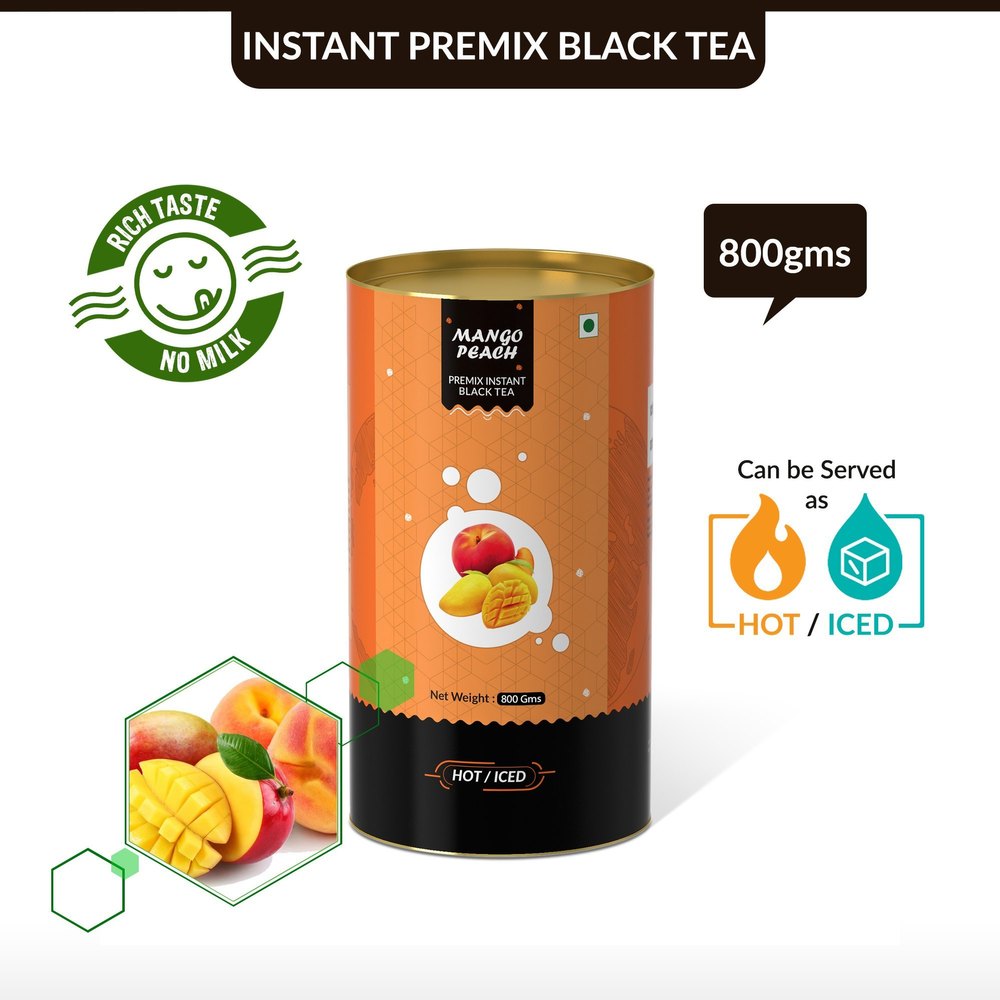 Instant Tea - Mango&Peach Flavoured - Sevre Hot or Cold - Black Tea