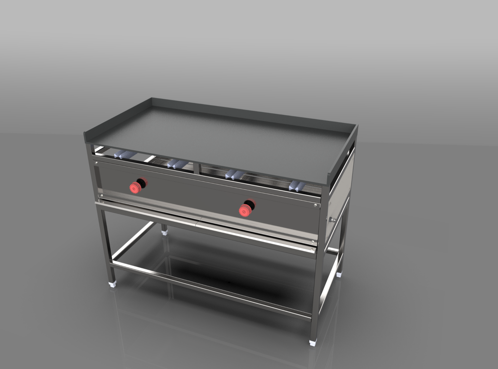 Silver Stainless Steel Hot Plate Dosa Bhatti for kitchen equipemnt, For Restaurant