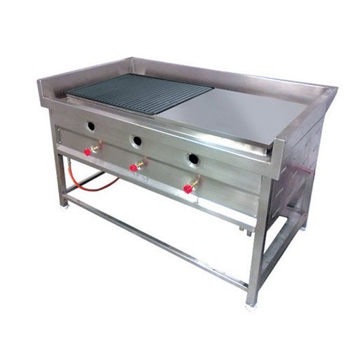 Silver Stainless Steel Gas bhatti