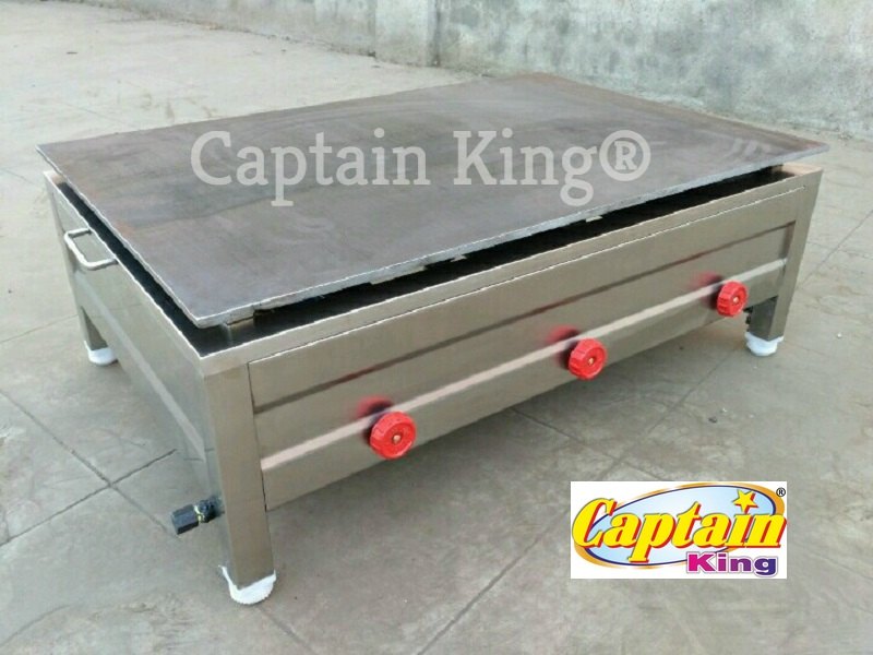 Stainless Steel Dosa Bhatti 18x36x10 Inches Without Fittings Spare Parts