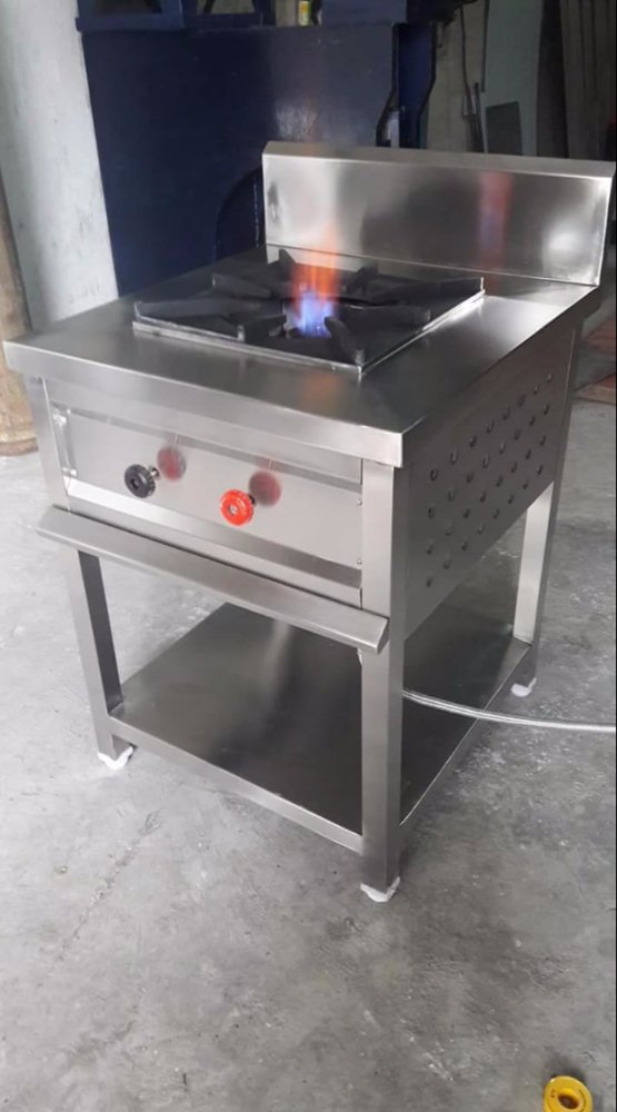 Stainless Steel Single Burner Range Gas Range, For Restaurant