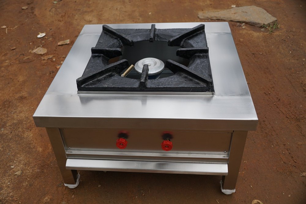 Stainless Steel Single Burner Cooking Range
