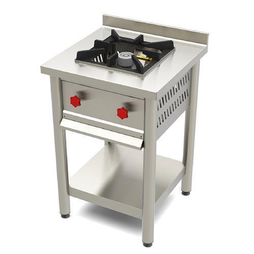 Steel Stainless Steel Single Burner Commercial Gas Range