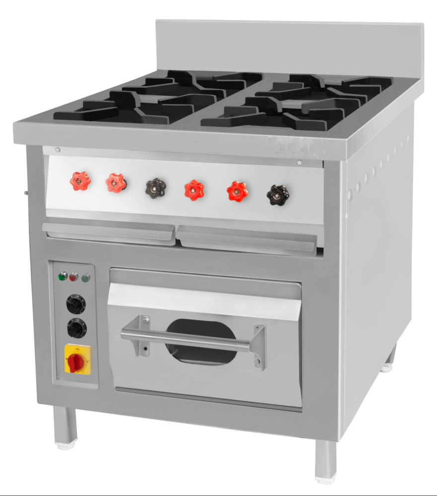 Four Burner With Oven, Size: 32 L X 32 W X 36 H In Inch