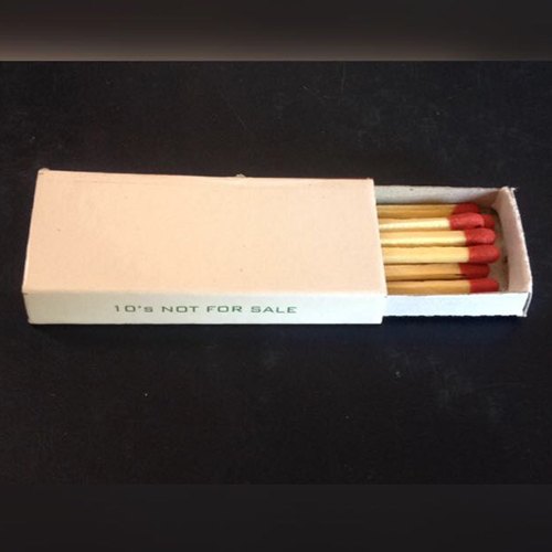 Wood Hotel Match Box, 20 Matchsticks Per Box