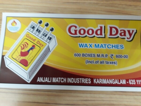 Safety Wax Match Box For Home