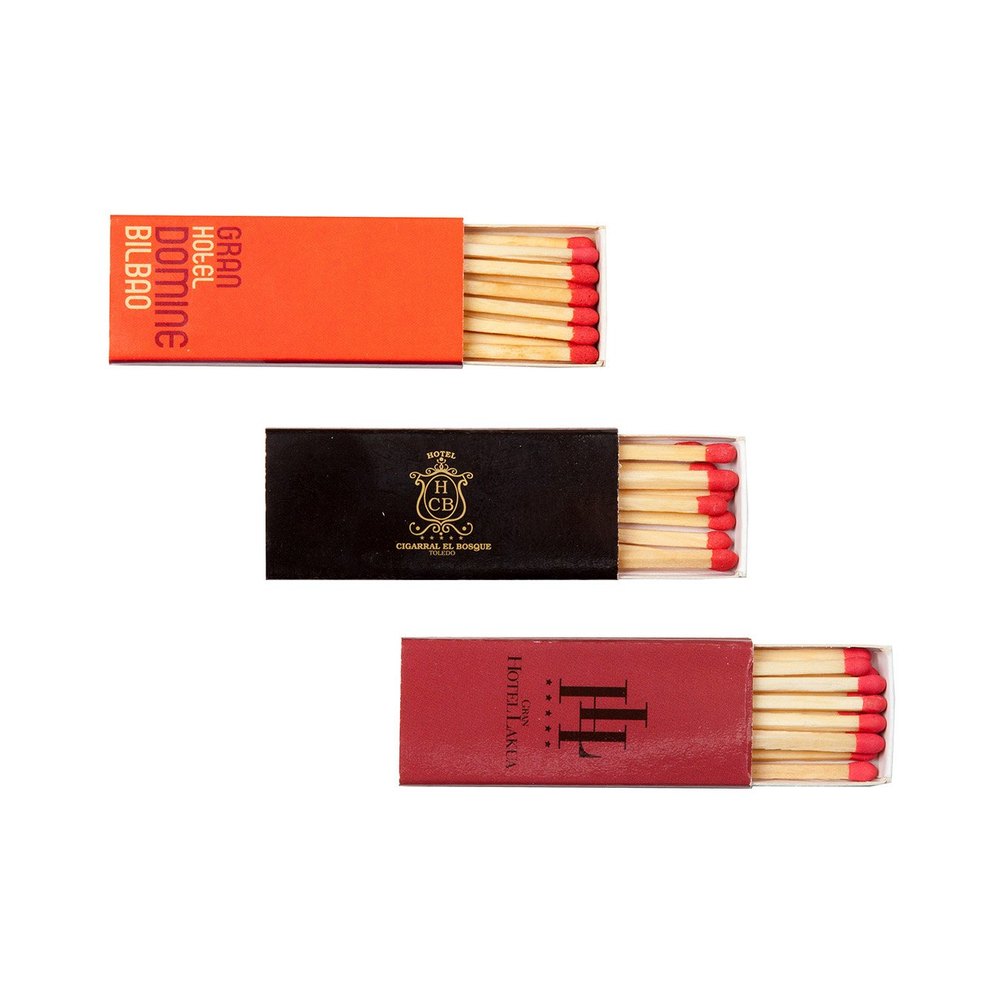 10 CUSTOM HOTEL MATCH BOX, Model: Mini, Size: 55*23*8mm