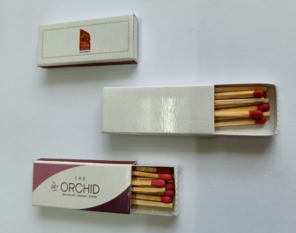 Hotel Match Boxes, No of Matchsticks Per Box: 10