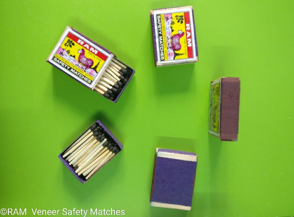 RAM Wood Safety Matches, Packaging Type: Bundle, Size: 49 X 35 X 13