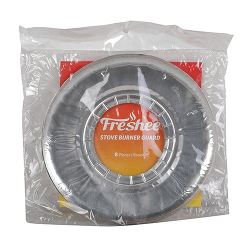 Silver Paper Round Gas Burner Guard, Packaging Type: Packet