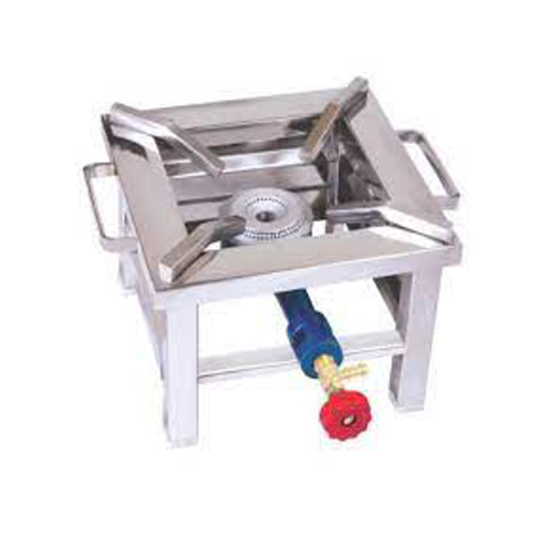 Stainless Steel Square Canteen Burner, For Commercial, Size: 12 X 12 X 18 Inch