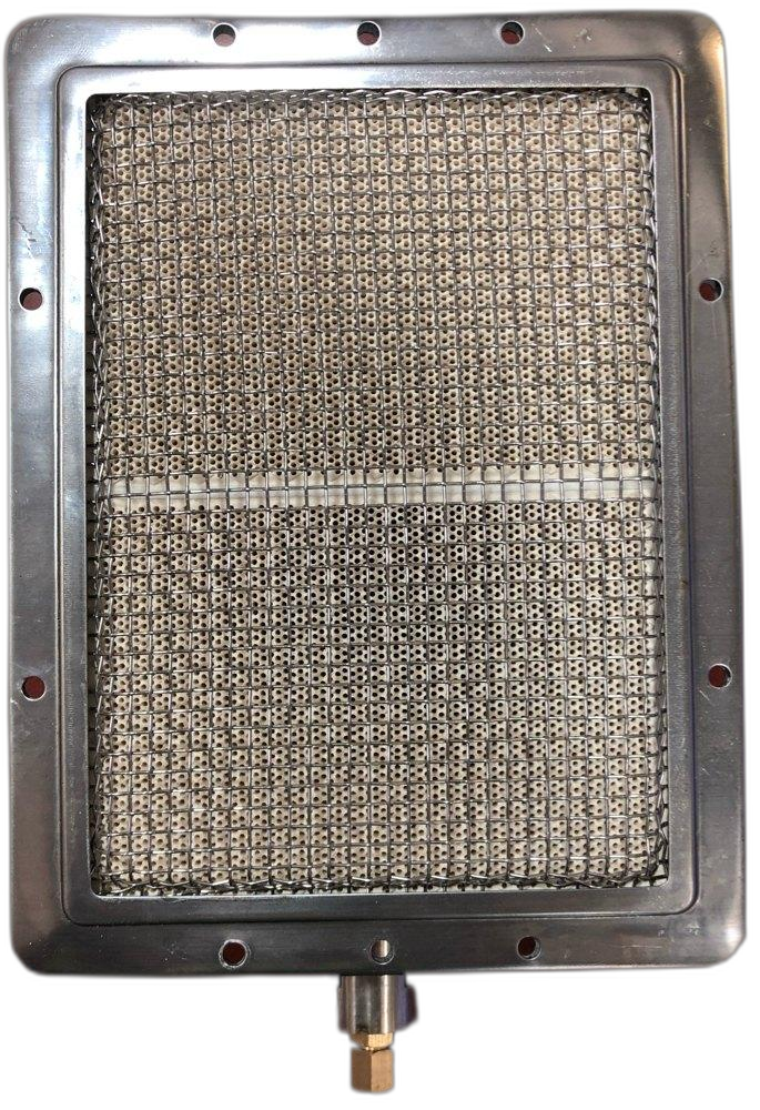 Silver Mild Steel Shawarma Machine Burner, Packaging Type: Box