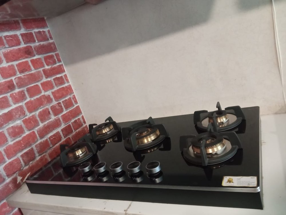 Lpg Brass Kaff Five Burner Hob, 4, Model Name/Number: Blh 865