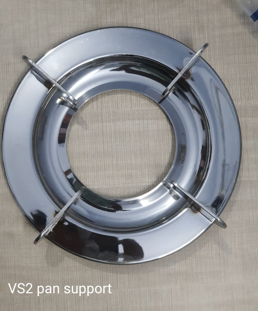 Silver Stainless Steel VS2 Round Gas Pan Support