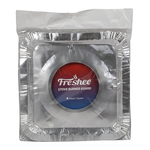 Freshee Silver Paper Square Gas Burner Guard
