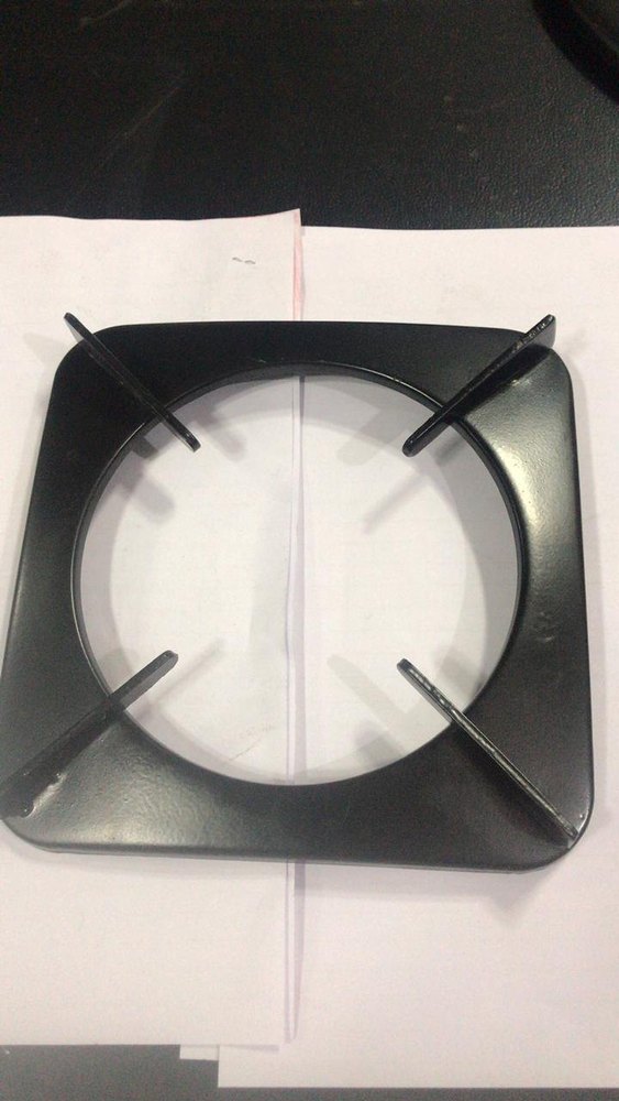 Black Mild Steel Jindal Pan Support 3D 225 Gram Gas Spare Part