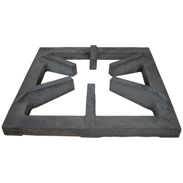 Black Cast Iron Square Pan Support