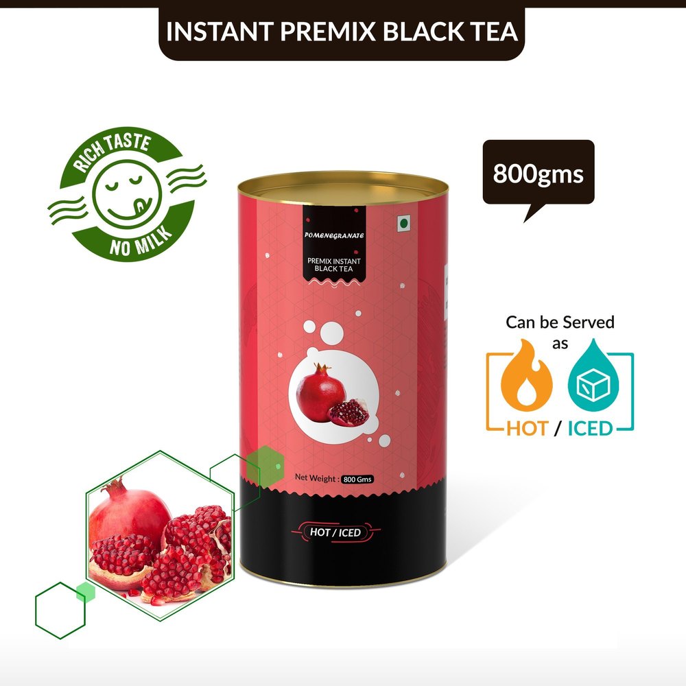 The Tea Planet - Pomenegranate Flavoured - Serve Hot Or Cold - Black Tea