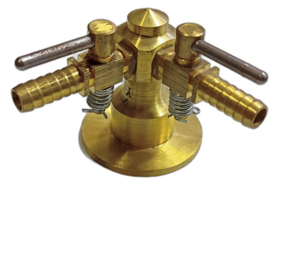 Two Way Brass Gas Tap Cock, Size: 5inch