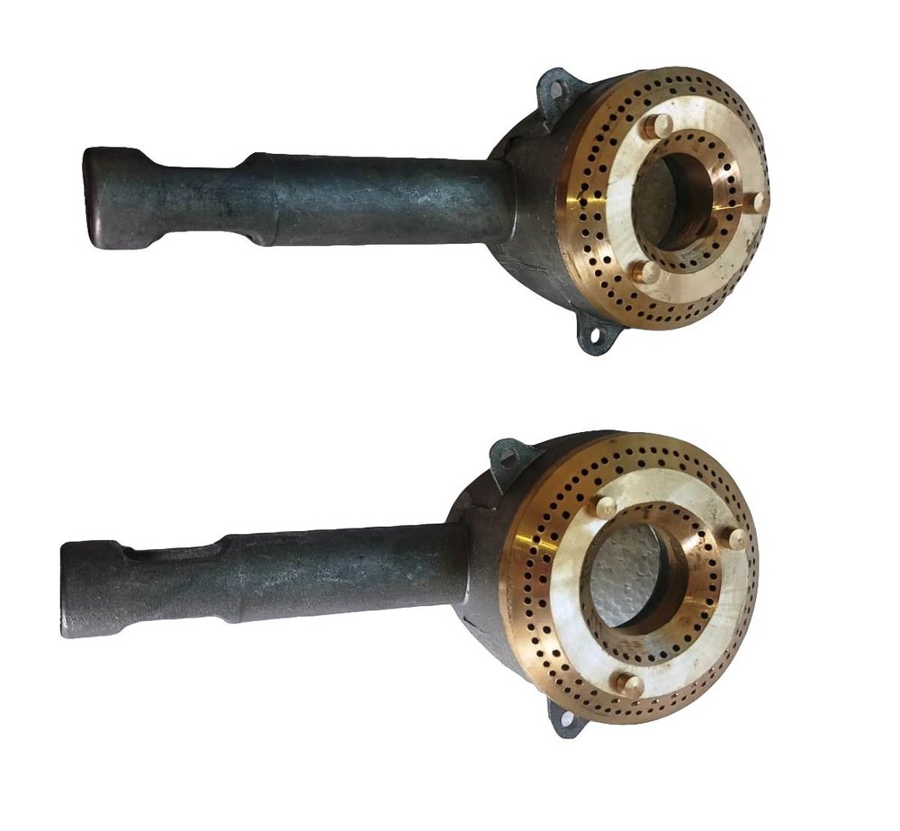 Silver, Black And Gold 3 Pad Aluminium Mixing Tube Brass Burner, For LPG Stove