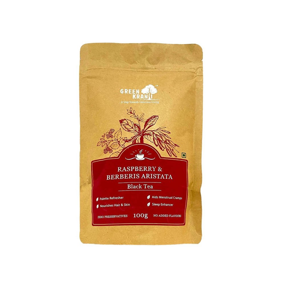 Green Kranti CTC Raspberry Black Tea, Granules, 100 Gms