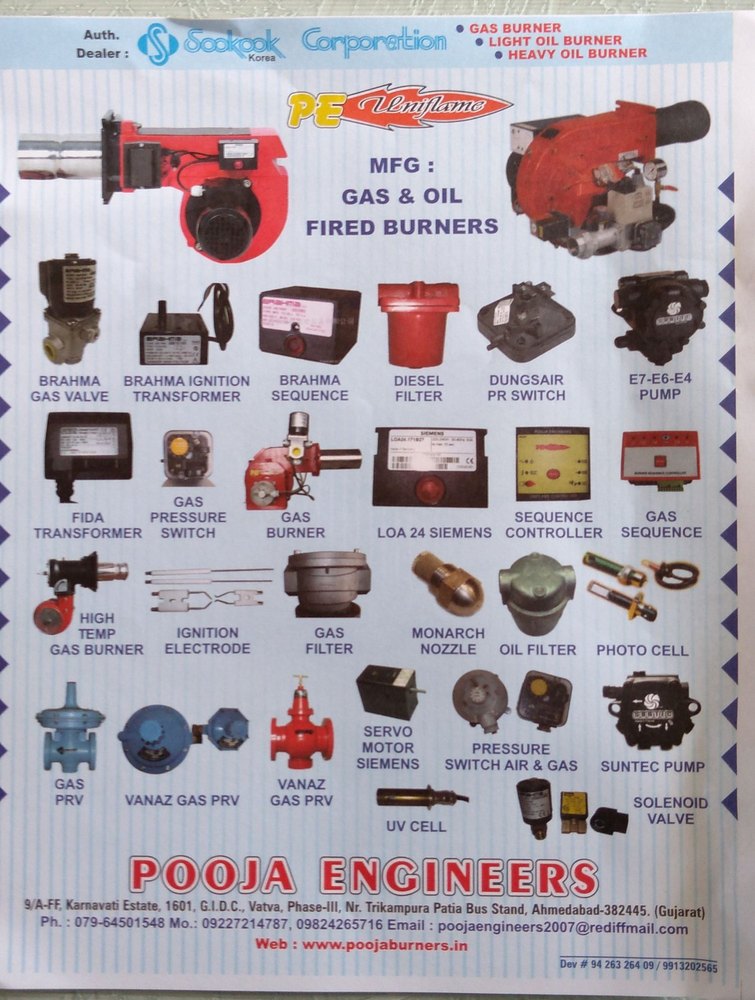 Our Make GREY Burner Parts, For Burners
