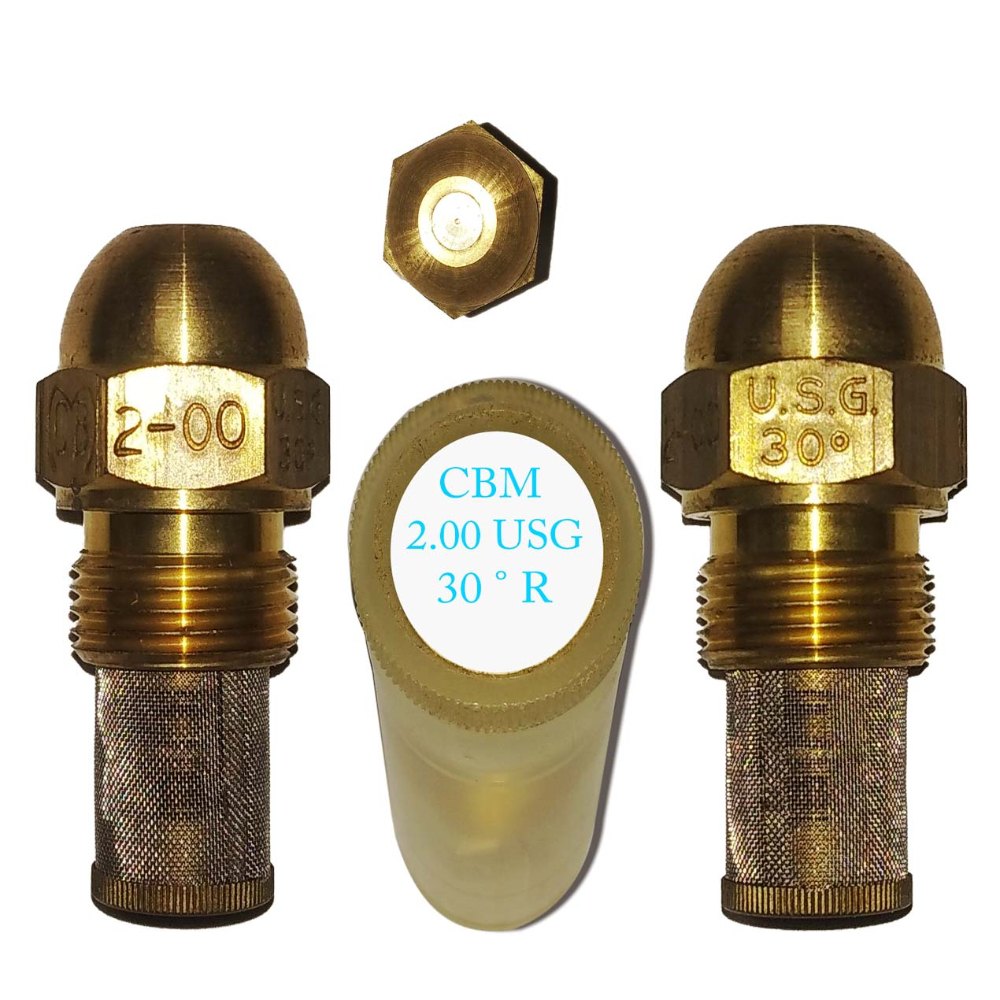 Brass Bergonzo Nozzle 2.00 USG 30 Degree Type R, For Industrial