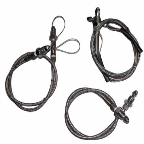 Stainless Steel SS Flexible Braided Pigtail, For Gas Burner, Size: 3 Inch