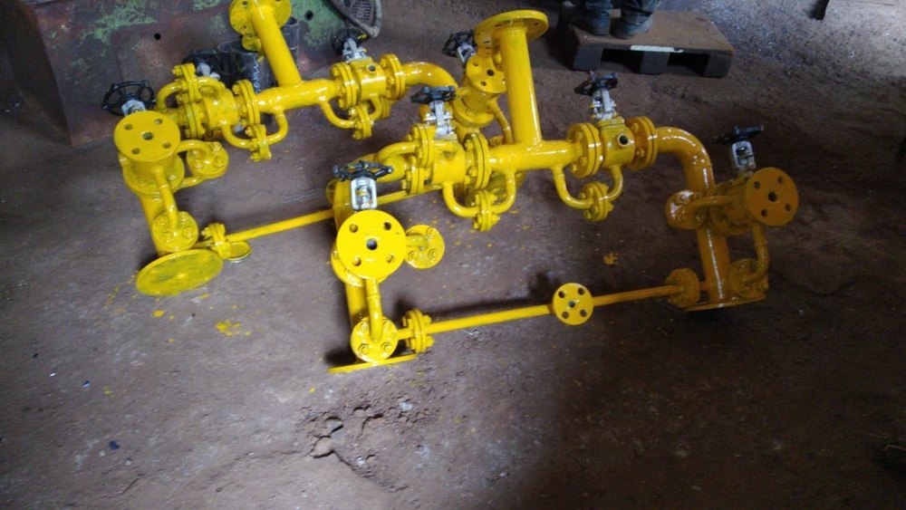 Yellow Steam JKTD Header For Sulphur Burner