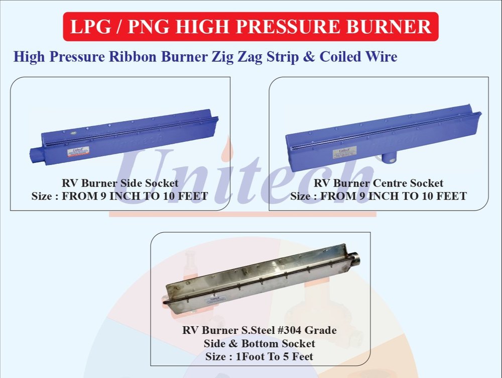 HIGH PRESSURE RIBBON BURNER, Gas