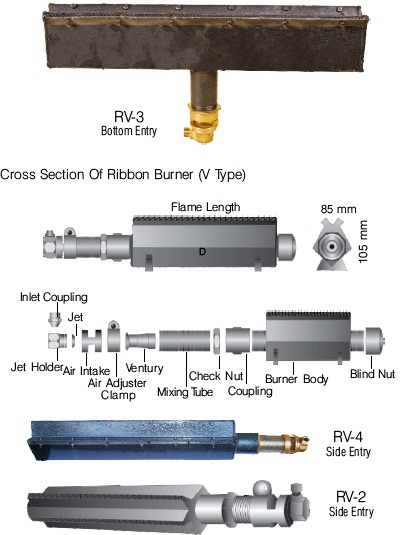 Ribbon Burner (V TYPE)