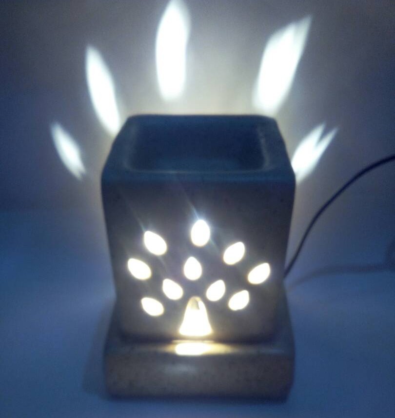Lemon Grass Ceramic Electric Aroma Oil Warmer, Size: 5 apx, for Conference Halls
