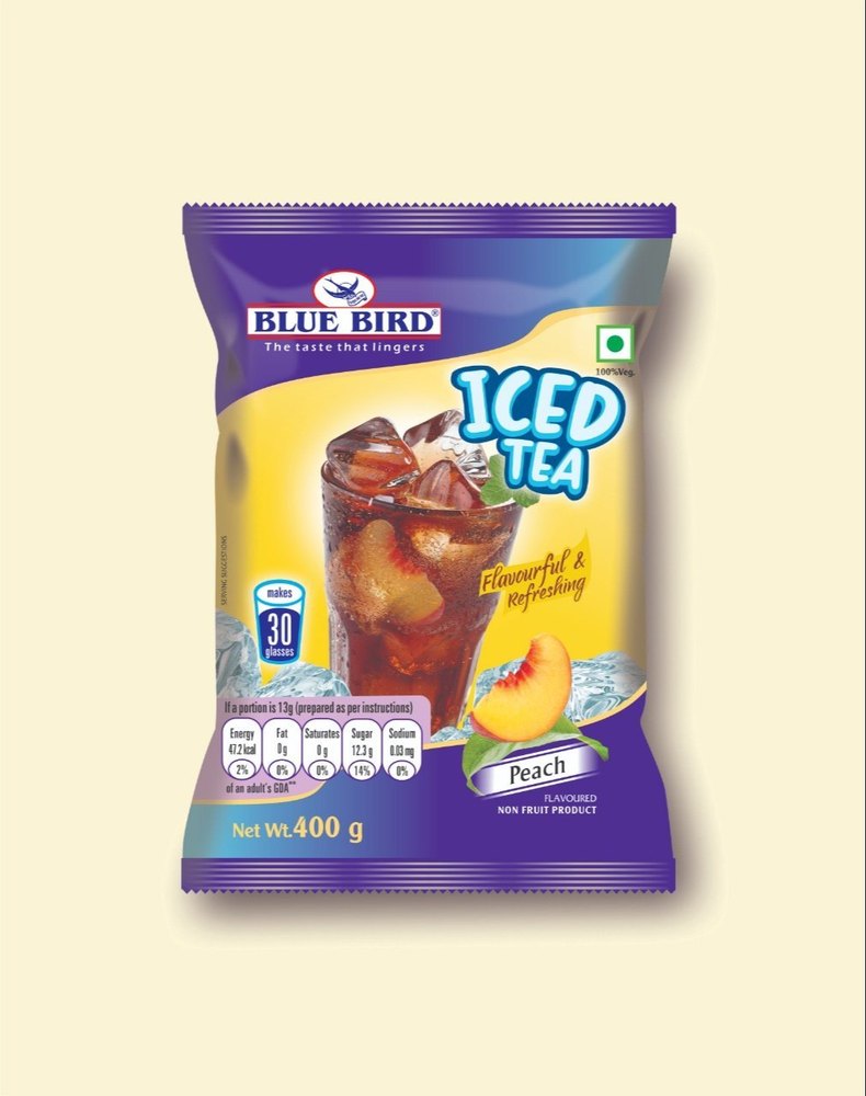 Blue Bird Iced Tea Peach 400g, Pouch
