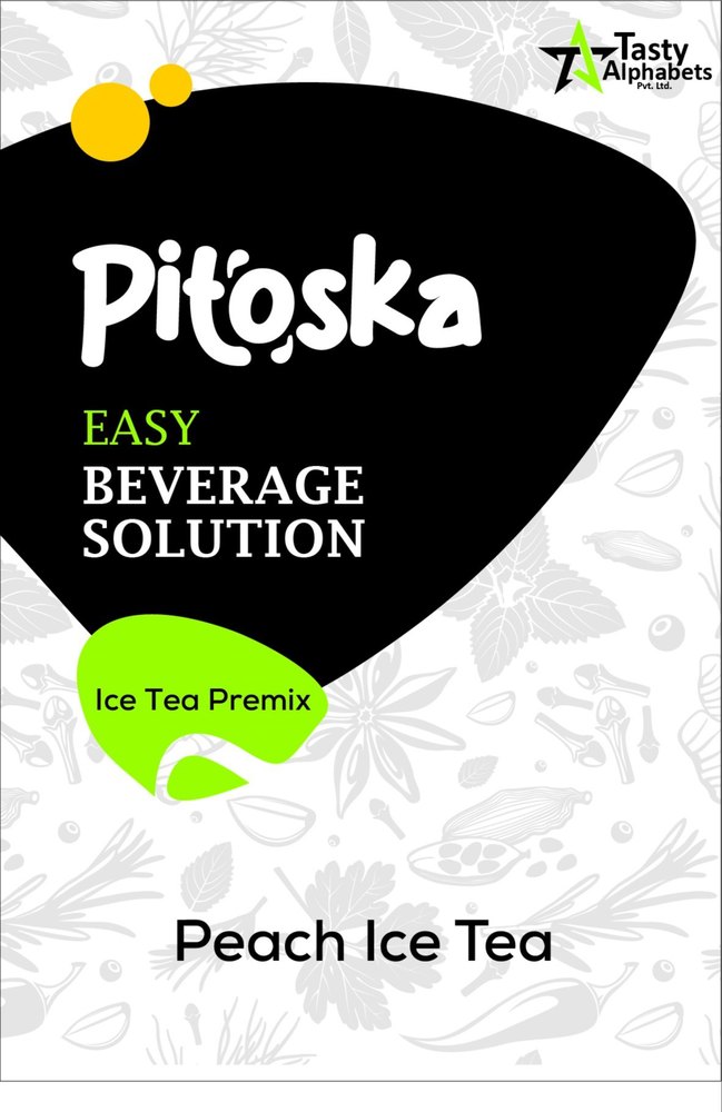 Pitoska Peach Ice Tea, packet, Packaging Size: 200 Gm, 1 kg