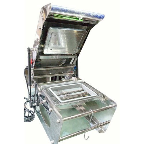 Maharani SS Tray Sealing Machine, Capacity: 500-1000 pouch per hour