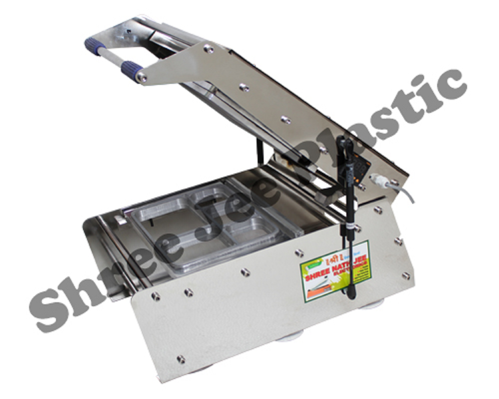 Polypropylene SS 5 Compartment Tray Sealer Machine, Voltage: 220 V, Capacity: 16 Piece/Min