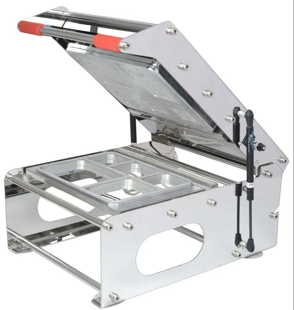 TEPACK Polypropylene Multi Compartment Tray Sealer, Capacity: 5 To 8 Pcs Per Min, Model Name/Number: Te Thali